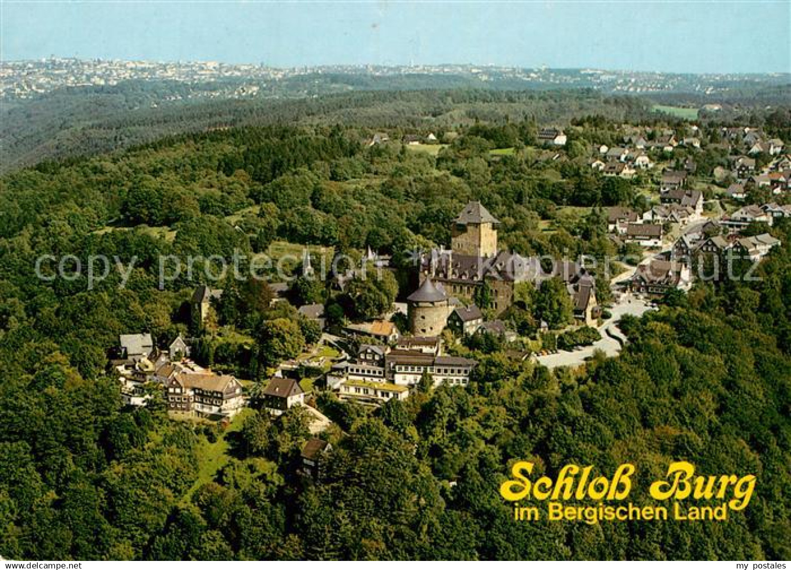 72989682 Burg Wupper Fliegeraufnahme mit Schloss Burg Burg