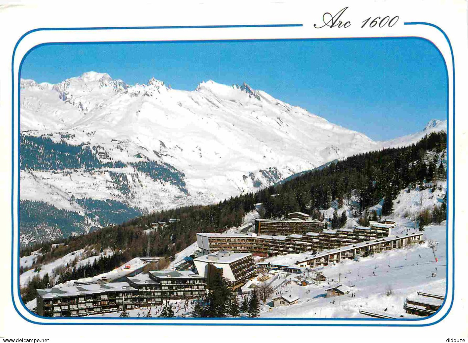 73 - Les Arcs - Les Arcs 1600 - Vue générale et le Mont-Blanc 4807 m - CPM - Voir Scans Recto-Verso