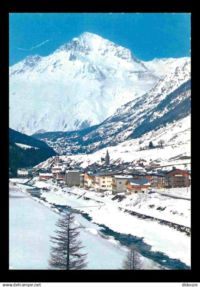 73 - Val Cenis - Vue générale de Lanslebourg - Au fond la Dent Parrachée 3684 m - Carte Dentelée - CPSM grand format - V