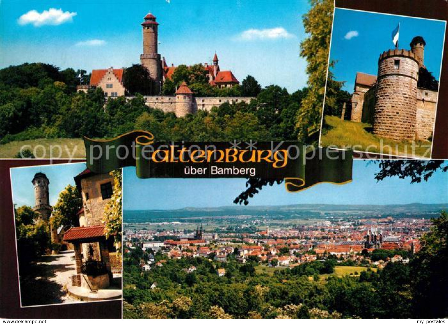 73010214 Bamberg Schloss Altenburg Stadtblick Bamberg