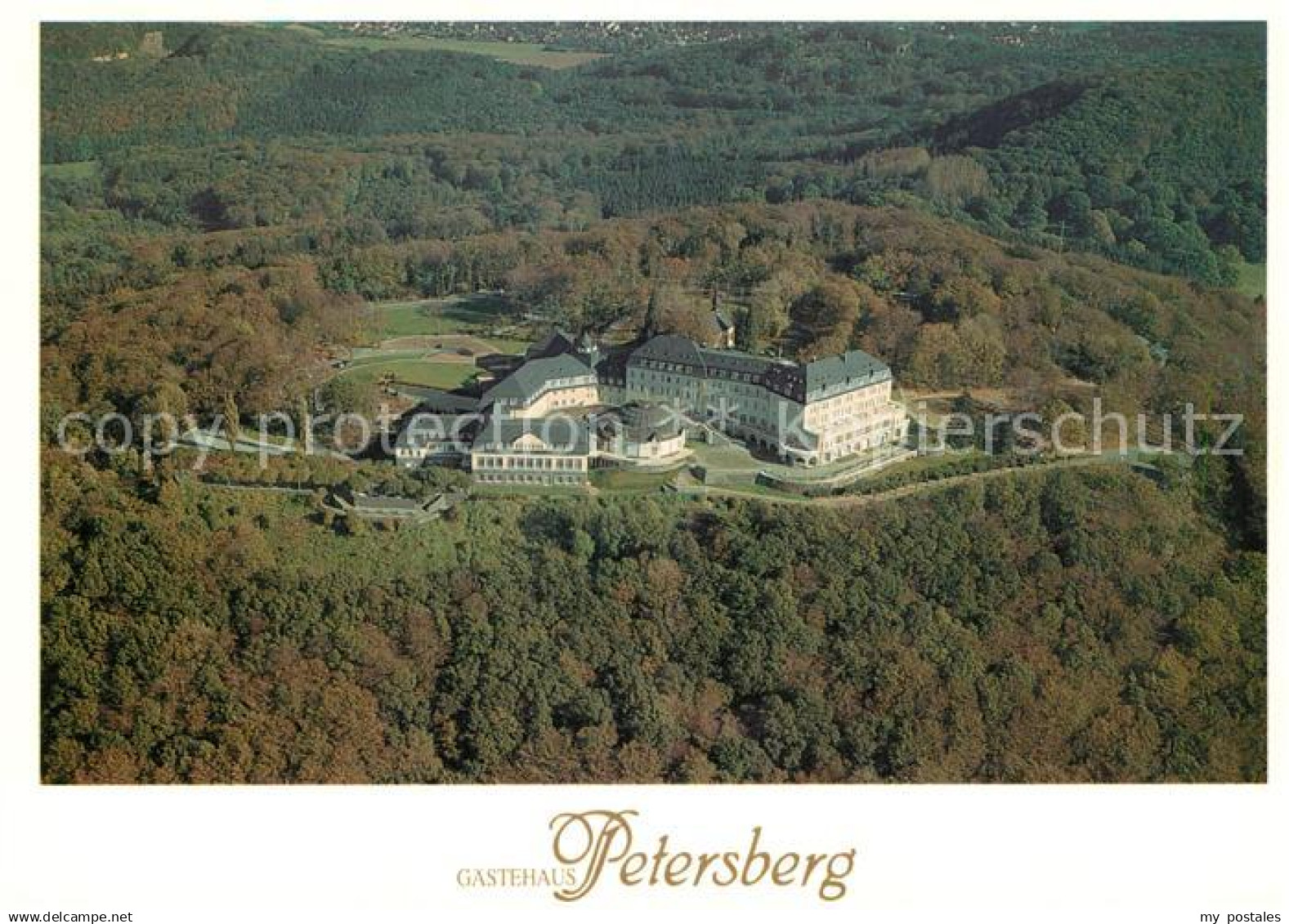 73015185 Koenigswinter Fliegeraufnahme Gaestehaus Petersberg  Koenigswinter