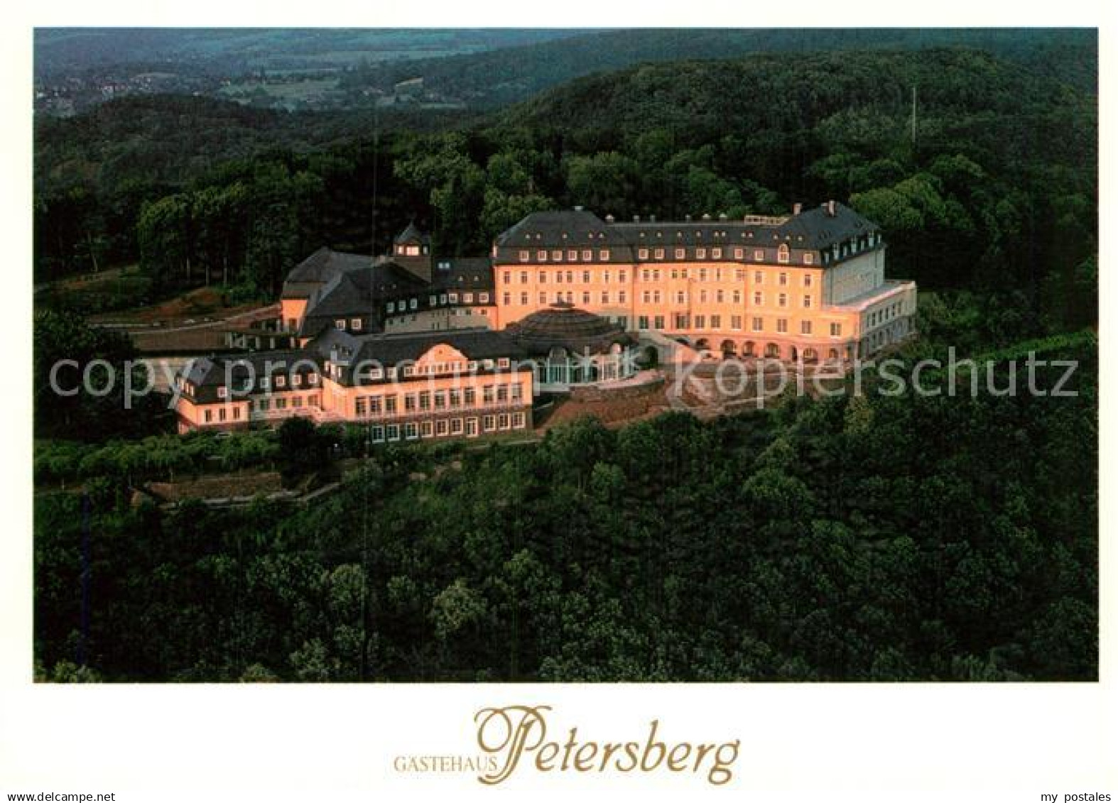 73015189 Koenigswinter Fliegeraufnahme Gaestehaus Petersberg  Koenigswinter