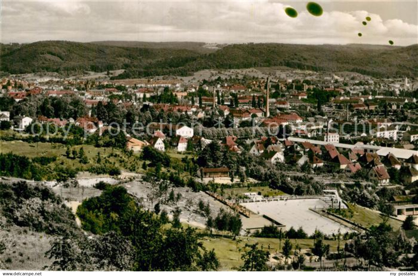 73015485 Lahr Baden Panorama mit Schwimmbad Lahr