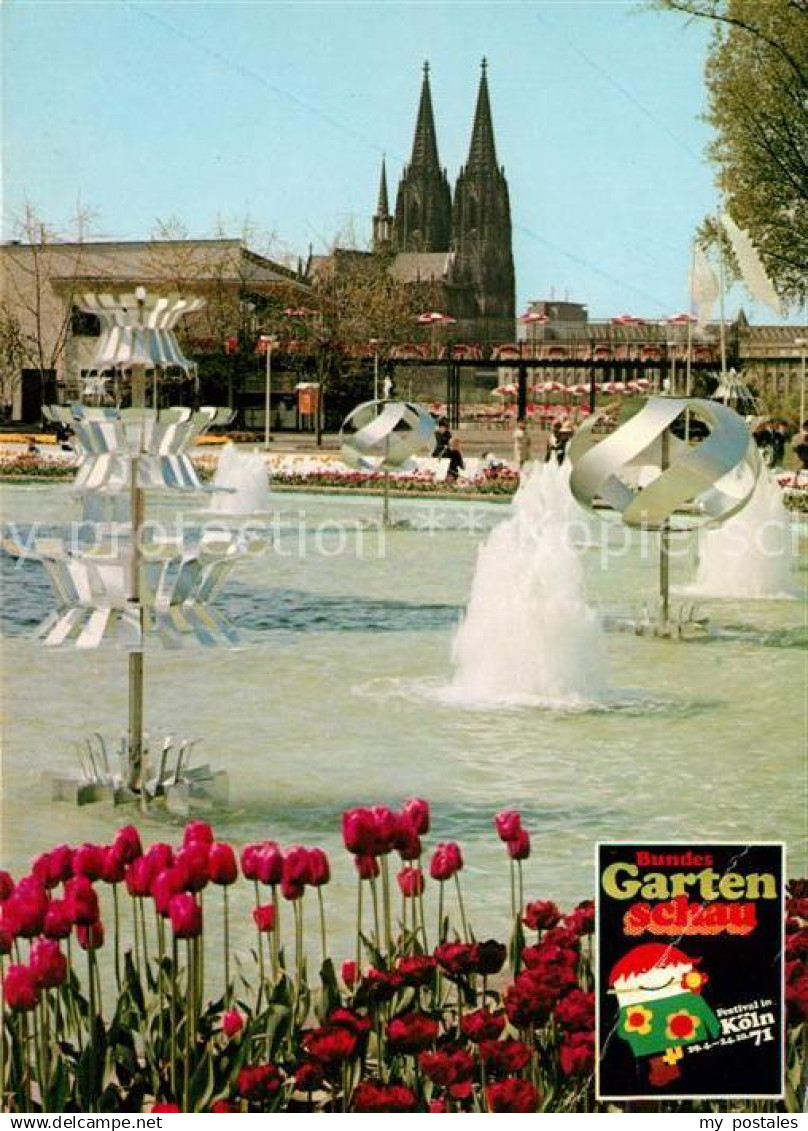 73019263 Koeln Rhein BUGA Koeln 71 mit Dom Koeln Rhein