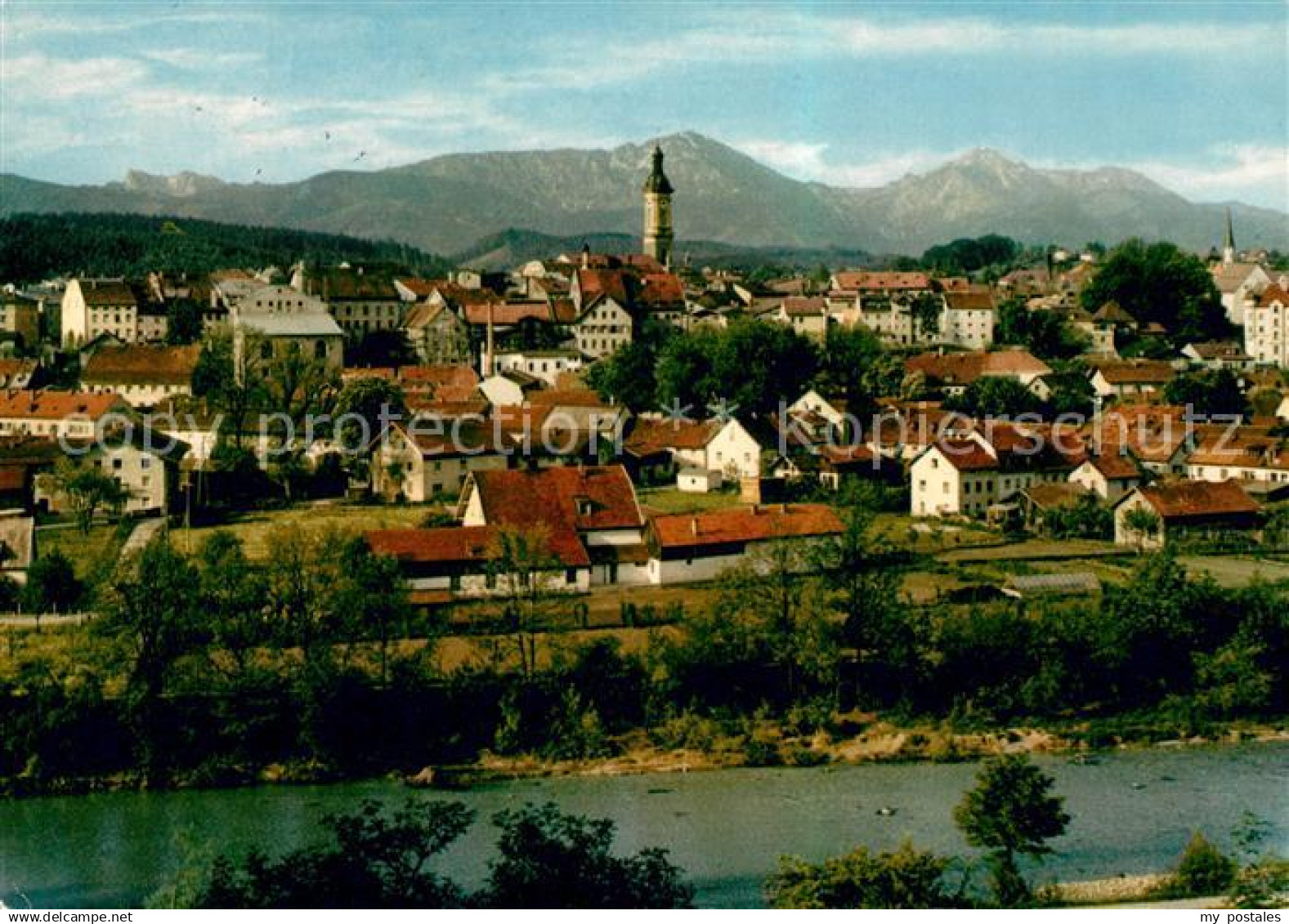 73022530 Traunstein Oberbayern Panorama Traunstein Oberbayern