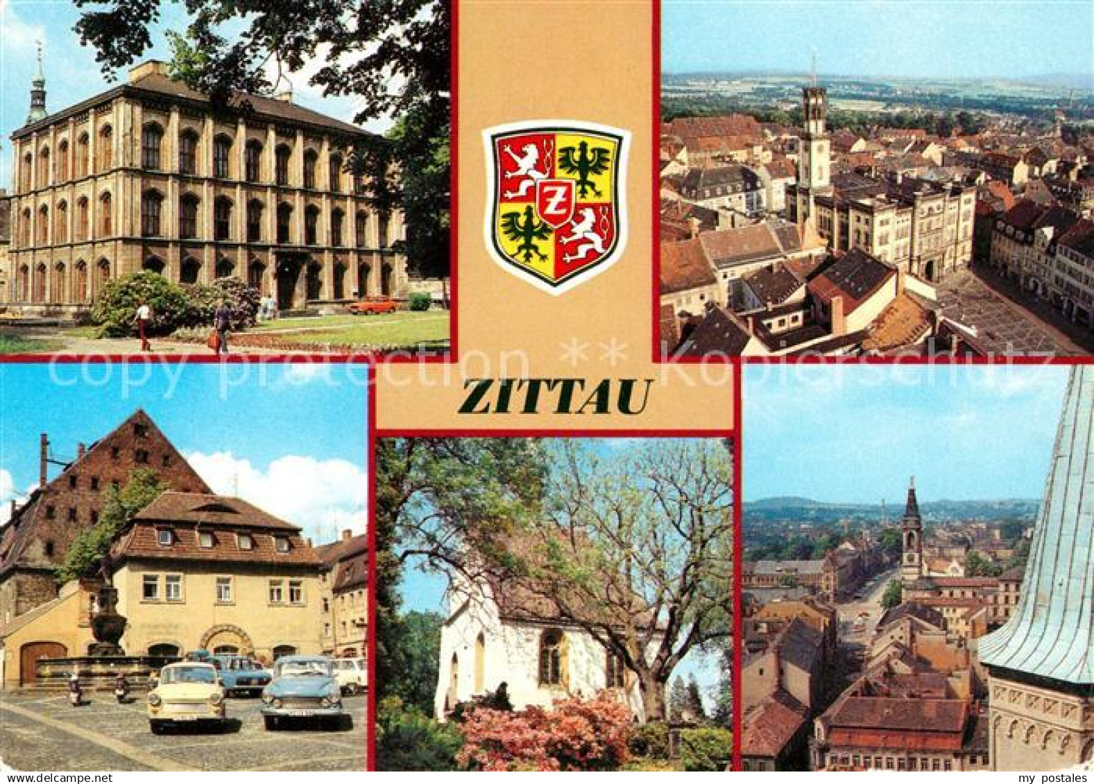 73030560 Zittau Rathaus Samariterinnenbrunnen Frauenkirche Zittau