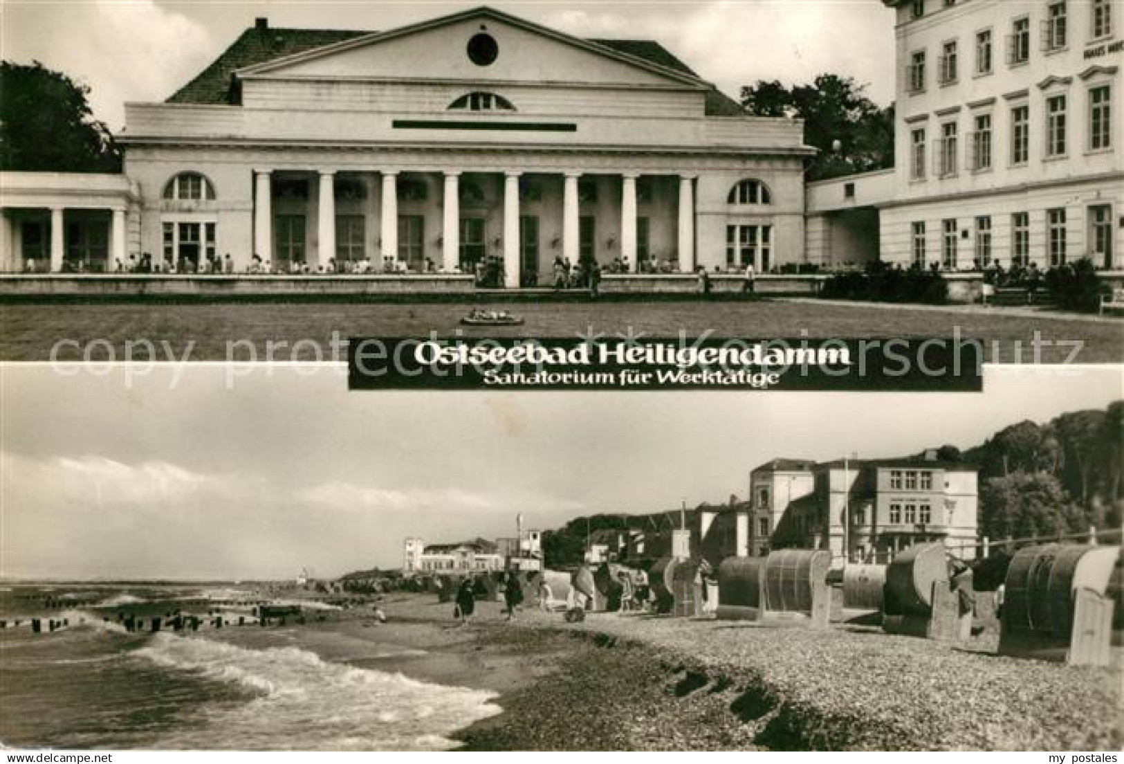 73036569 Heiligendamm Ostseebad Sanatorium fuer Werktaetige Strand Heiligendamm