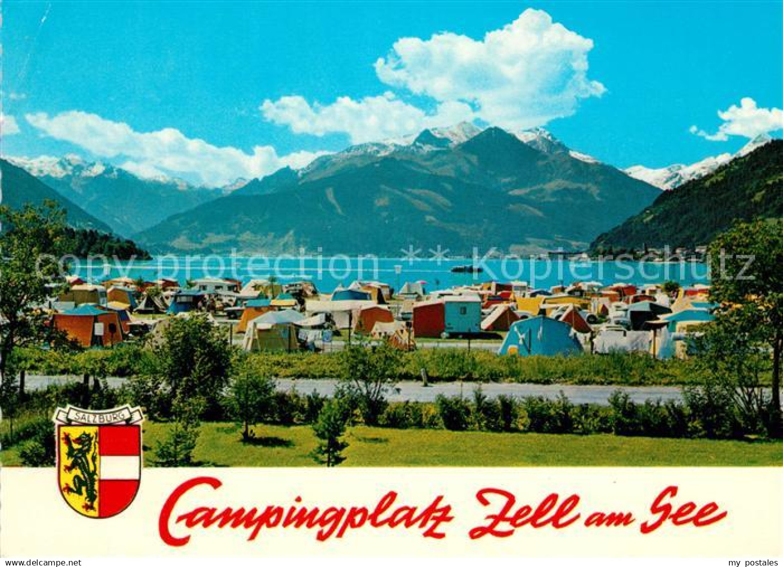 73043526 Zell See Campingplatz am See Blick zu den Hohen Tauern Zell am See