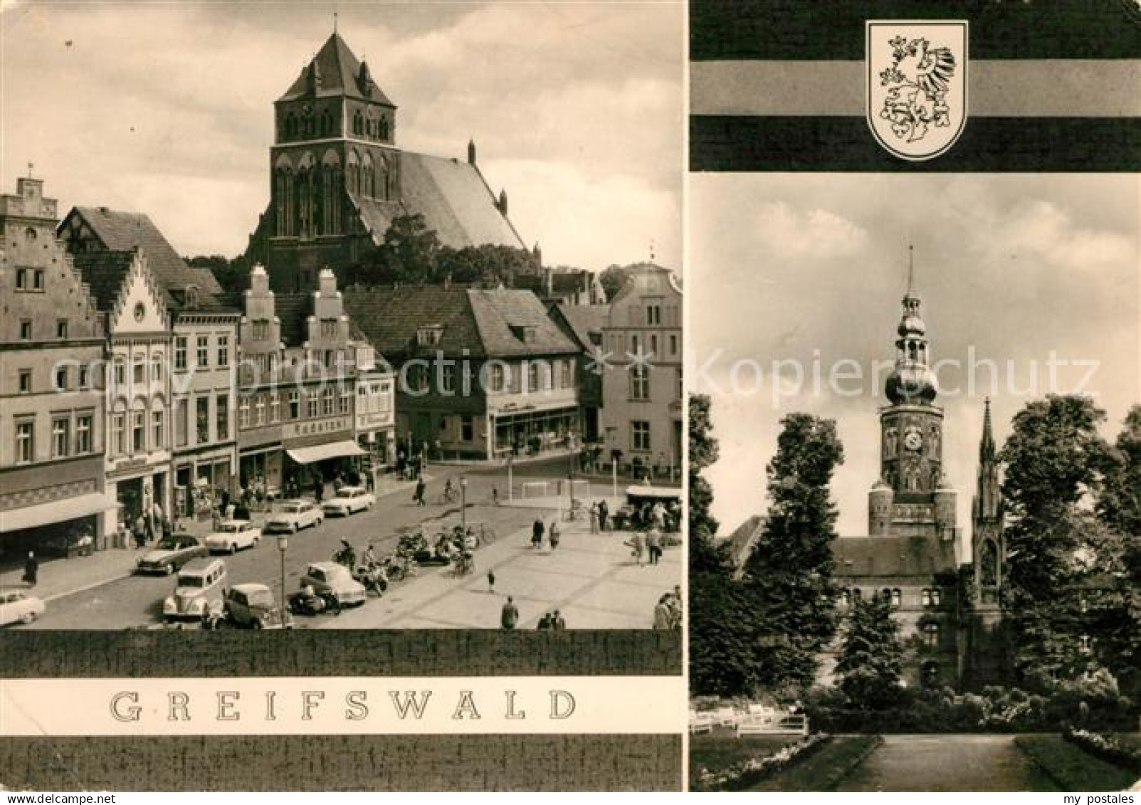 73044830 Greifswald Markt und Nikolaikirche Greifswald