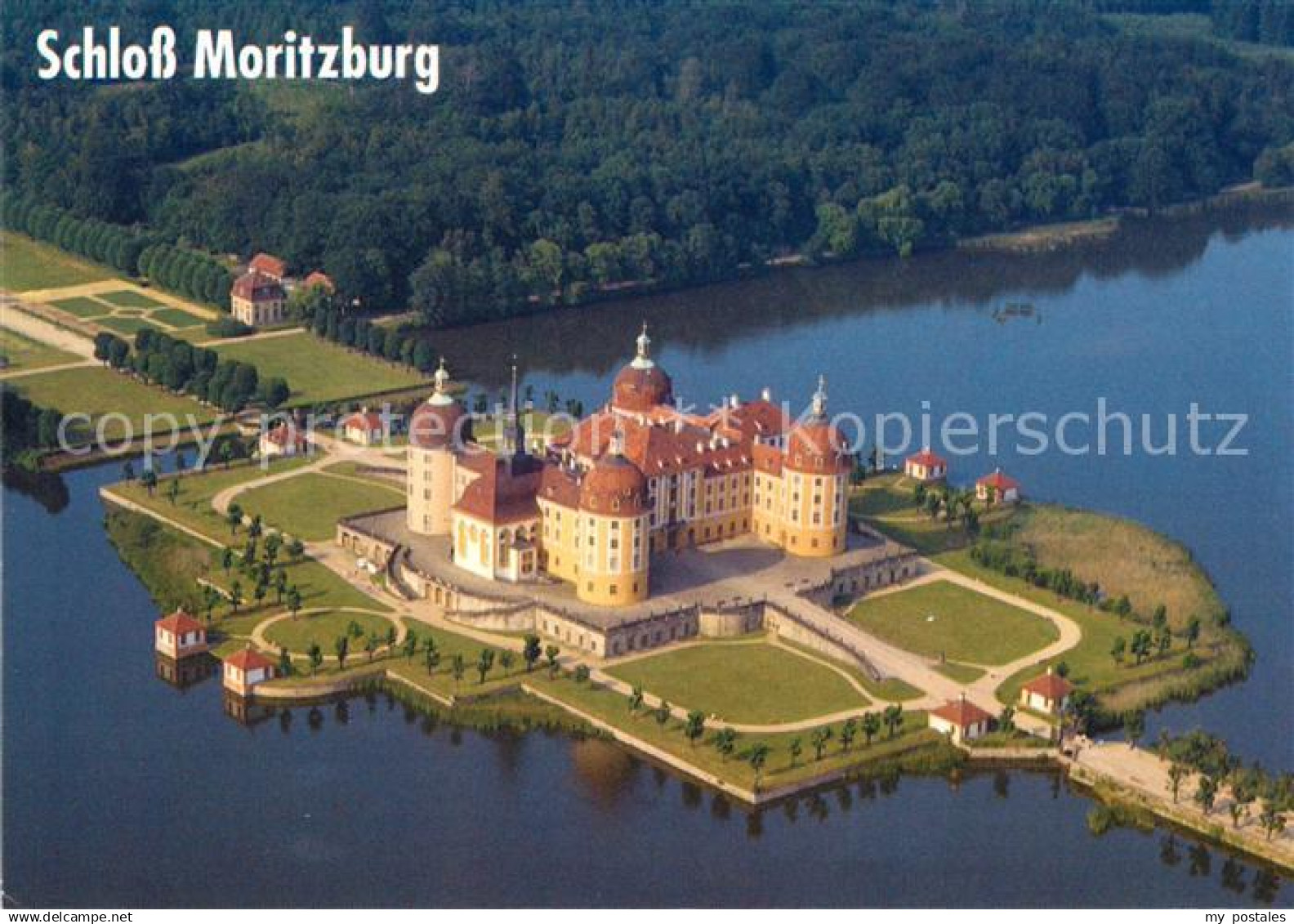 73045980 Moritzburg Sachsen Schloss Moritzburg Fliegeraufnahme