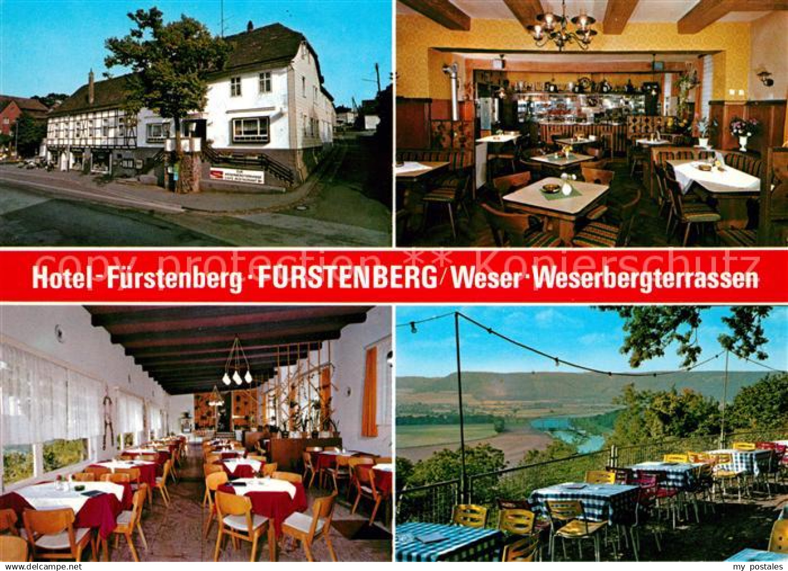 73047531 Fuerstenberg Weser Weserberg Terrassen und Hotel Fuerstenberg Gastraum