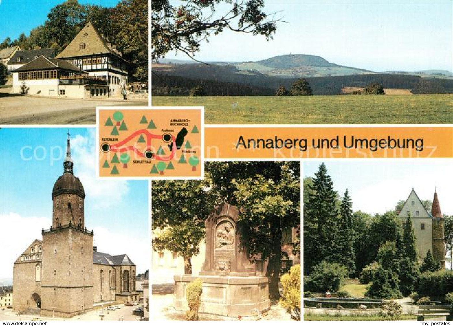 73052470 Annaberg-Buchholz Erzgebirge Baerenstein ST. Annenkirche Elterlein Schl