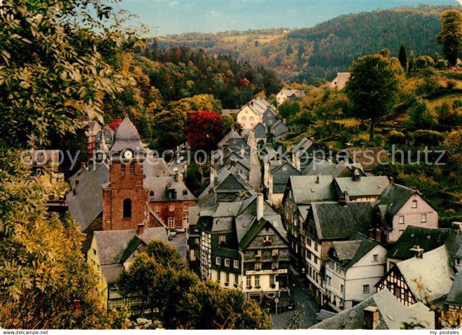 73054344 Monschau Panorama Monschau