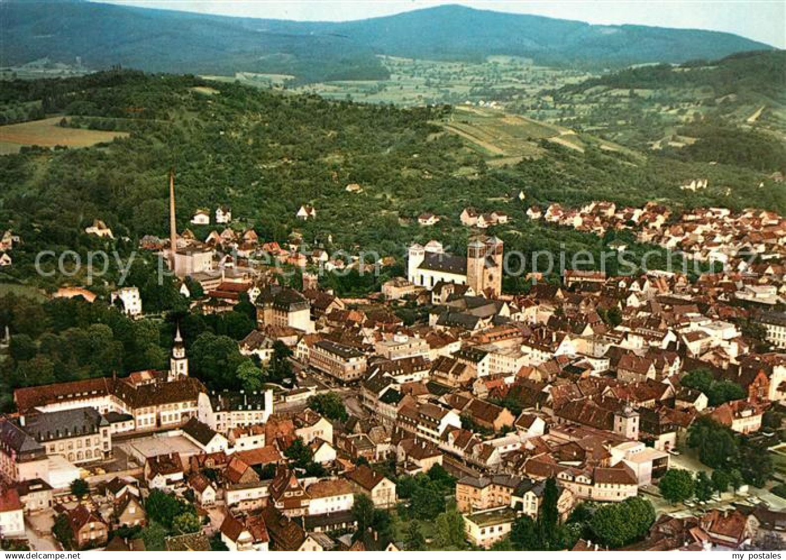 73054862 Bensheim Bergstrasse Fliegeraufnahme Bensheim