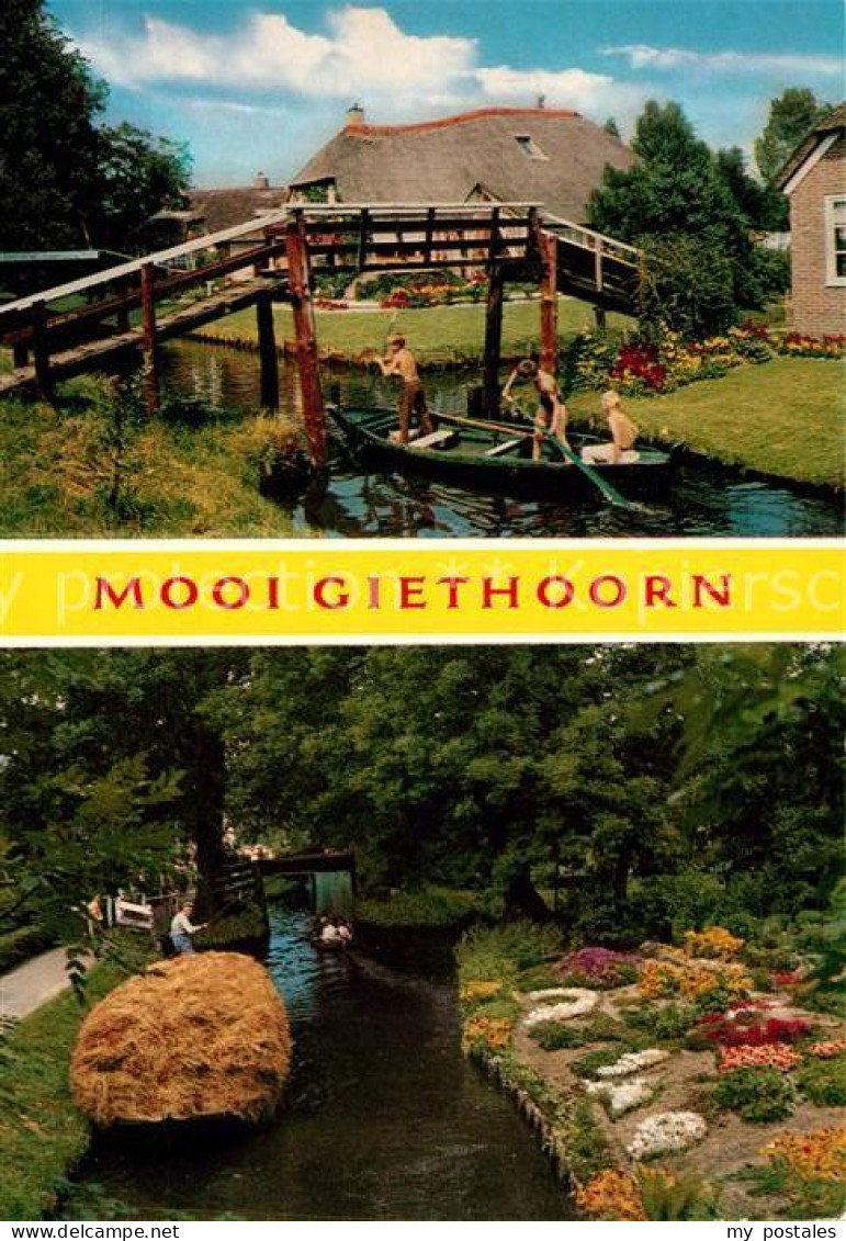 73063954 Giethoorn Kinderspielplatz Bootstour Blumenkraenze Giethoorn