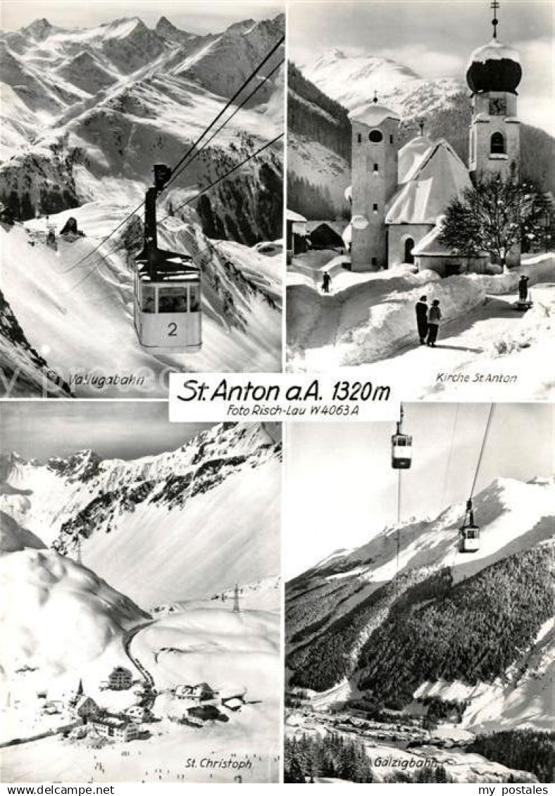 73069934 St Anton Arlberg Vallugabahn Kirche St Christoph Galzigbahn St Anton Ar