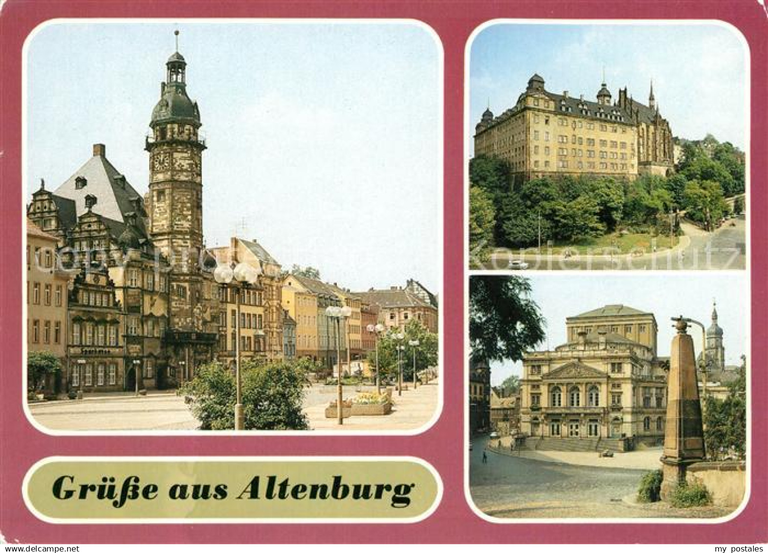 73070329 Altenburg Thueringen Rathaus Schloss Theater Altenburg Thueringen