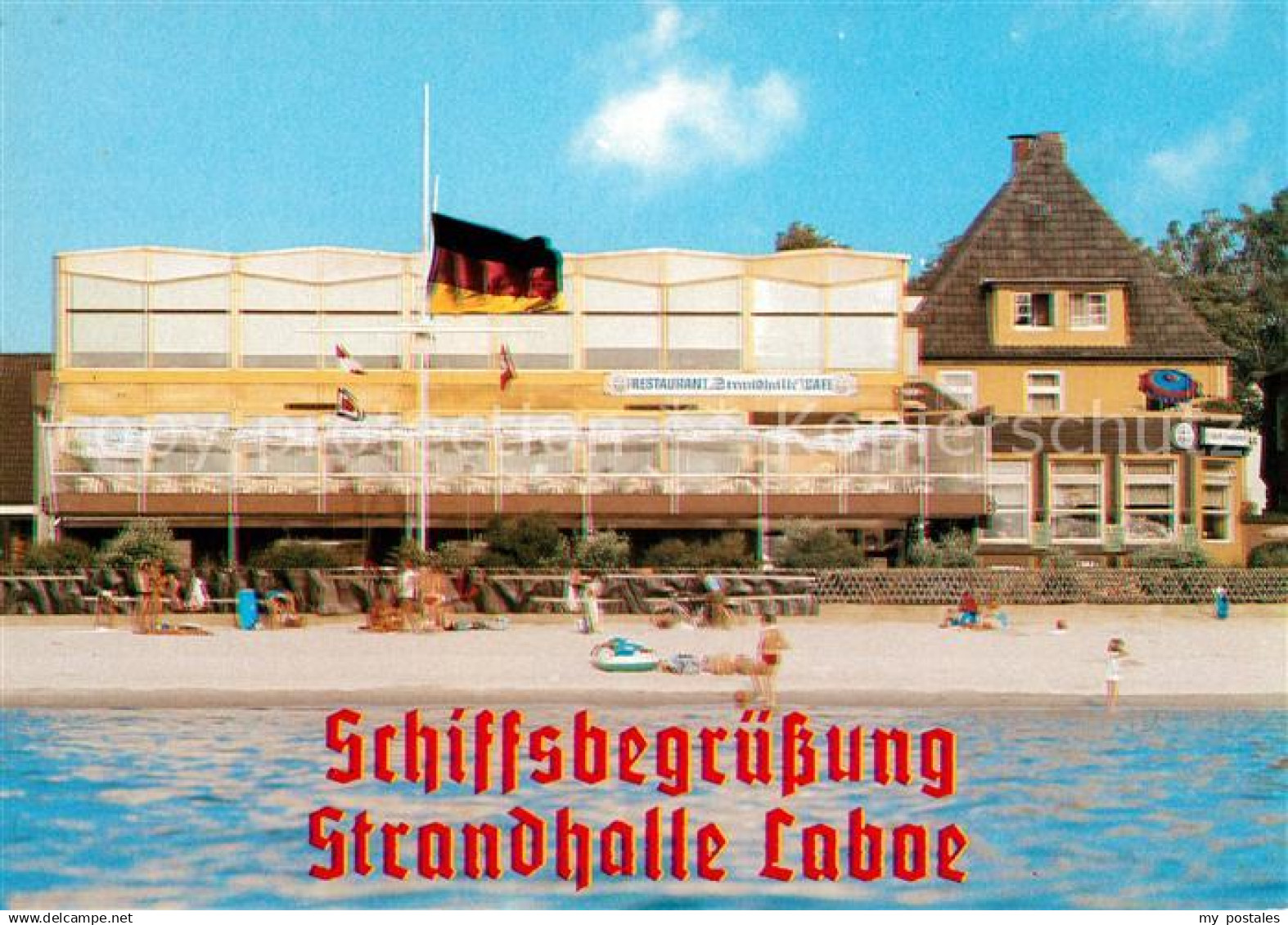 73070352 Laboe Schiffsbegruessung Strandhalle Laboe