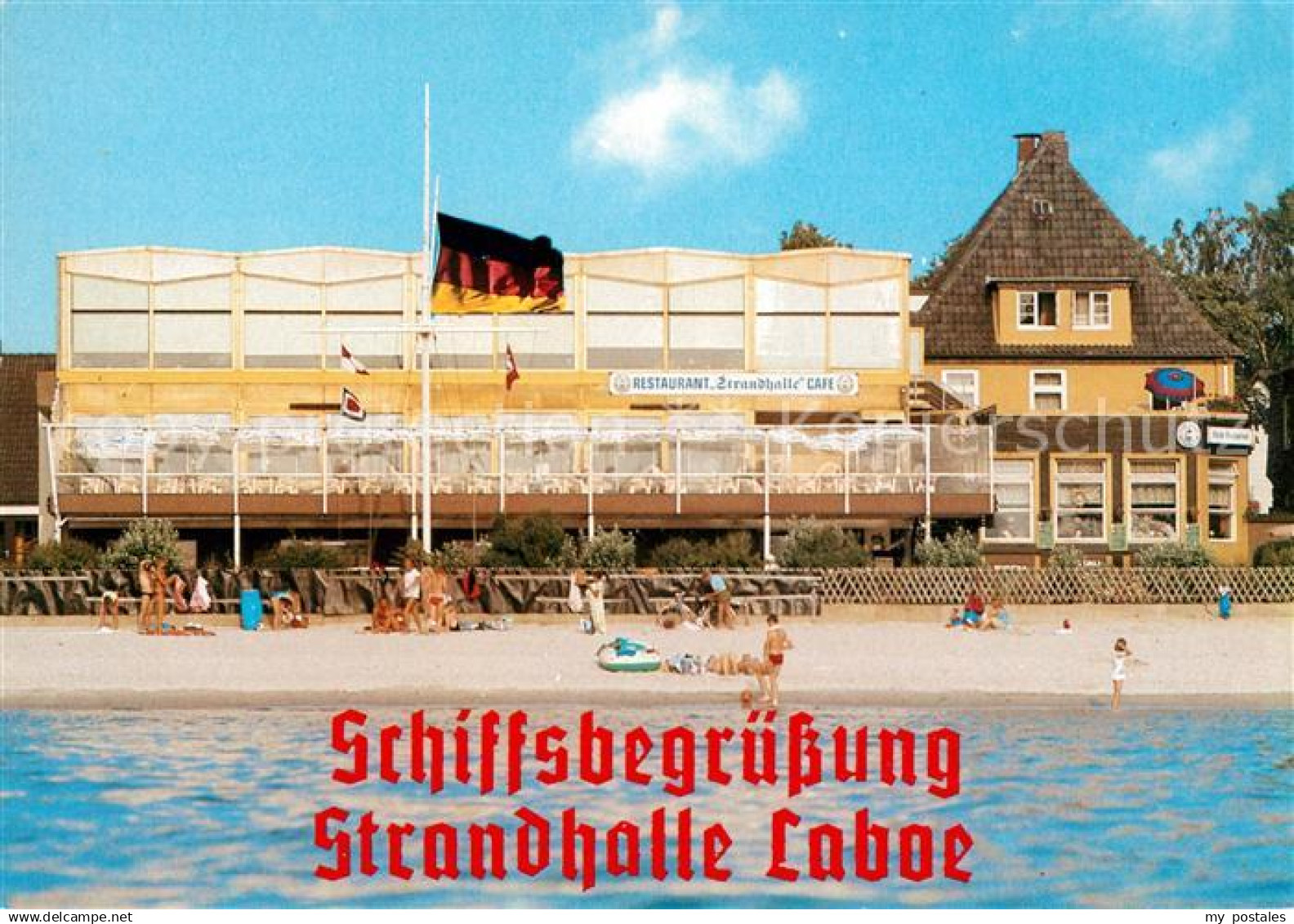 73070402 Laboe Schiffsbegruessung Strandhalle Laboe Laboe