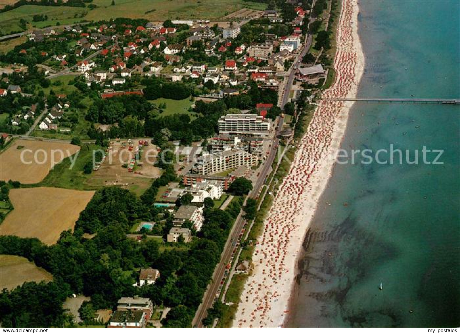 73070580 Scharbeutz Ostseebad Fliegeraufnahme Scharbeutz