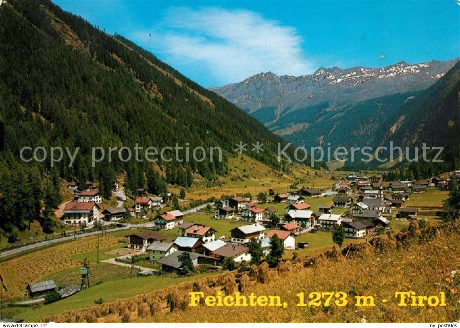 73071883 Feichten Kaunertal Ansicht mit Freizeitzentrum Alpenpanorama Feichten K