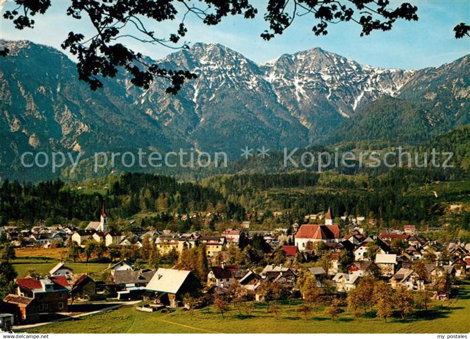 73073365 Bad Goisern Salzkammergut Gesamtansict Kurort mit Kalmberg Bad Goisern