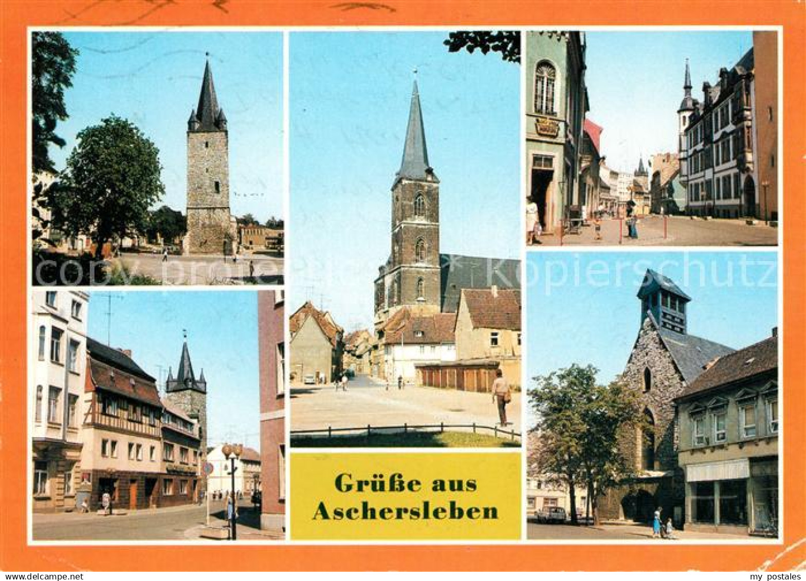 73076082 Aschersleben Johannesturm Markt Aschersleben