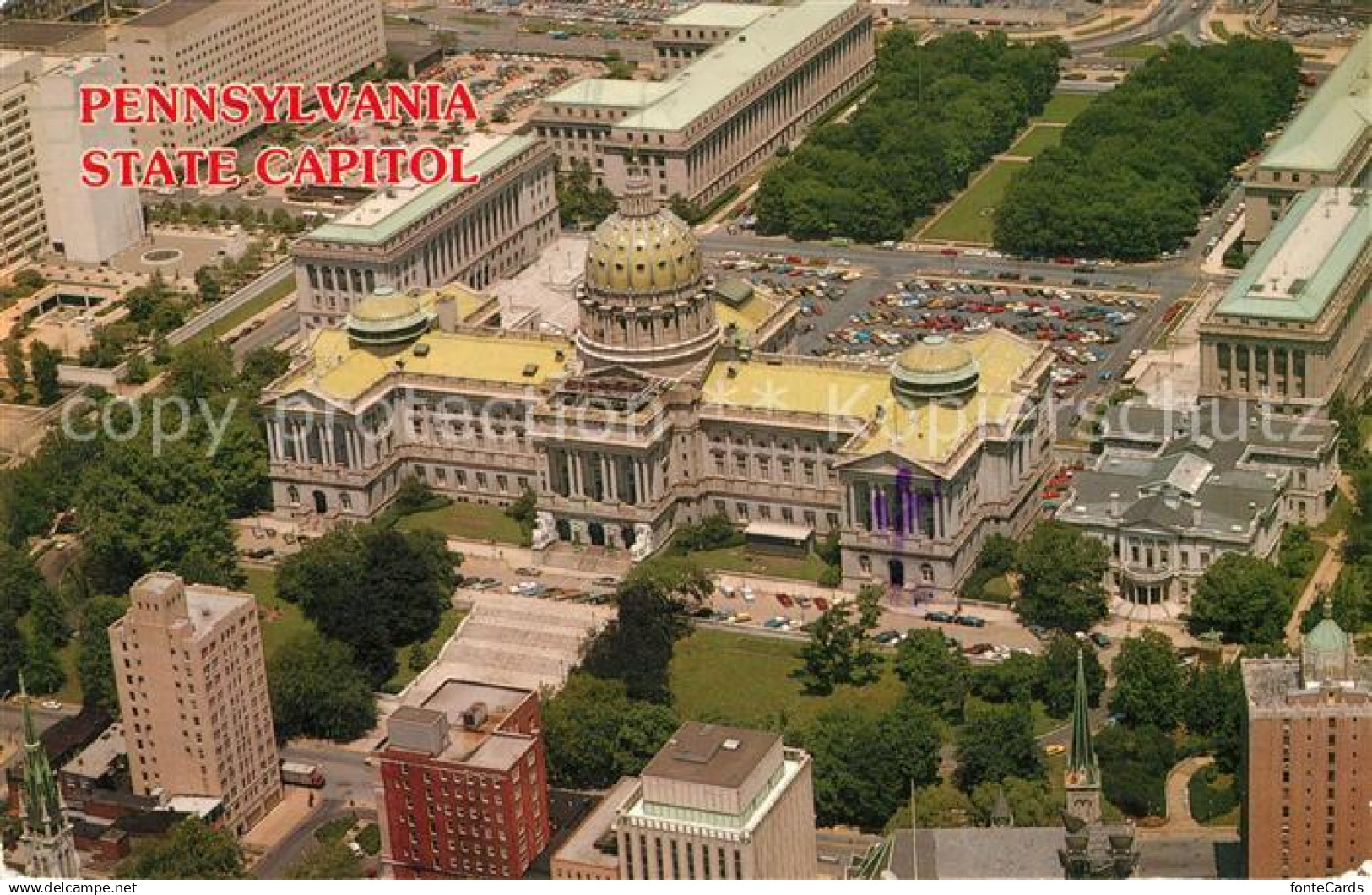 73079010 Harrisburg Pennsylvania Fliegeraufnahme State Capitol Harrisburg Pennsy