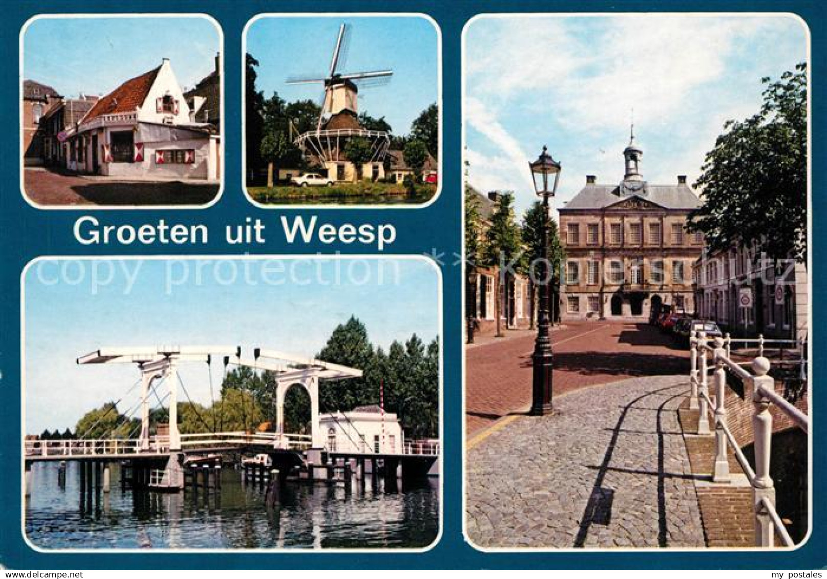 73081335 Weesp Windmuehle Rathaus Hebebruecke