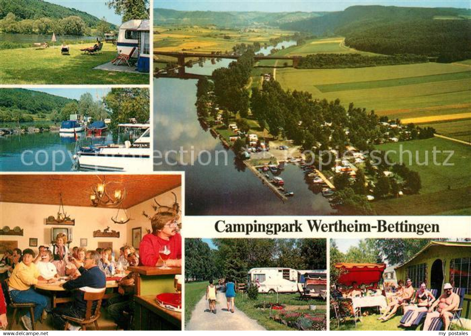 73083814 Bettingen Wertheim Campingpark Fliegeraufnahme