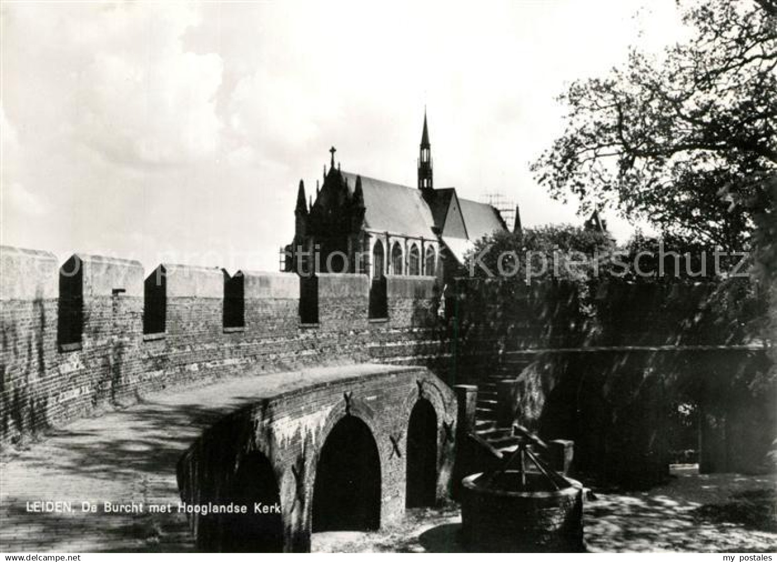 73084821 Leiden Burcht Hooglandse Kerk Leiden