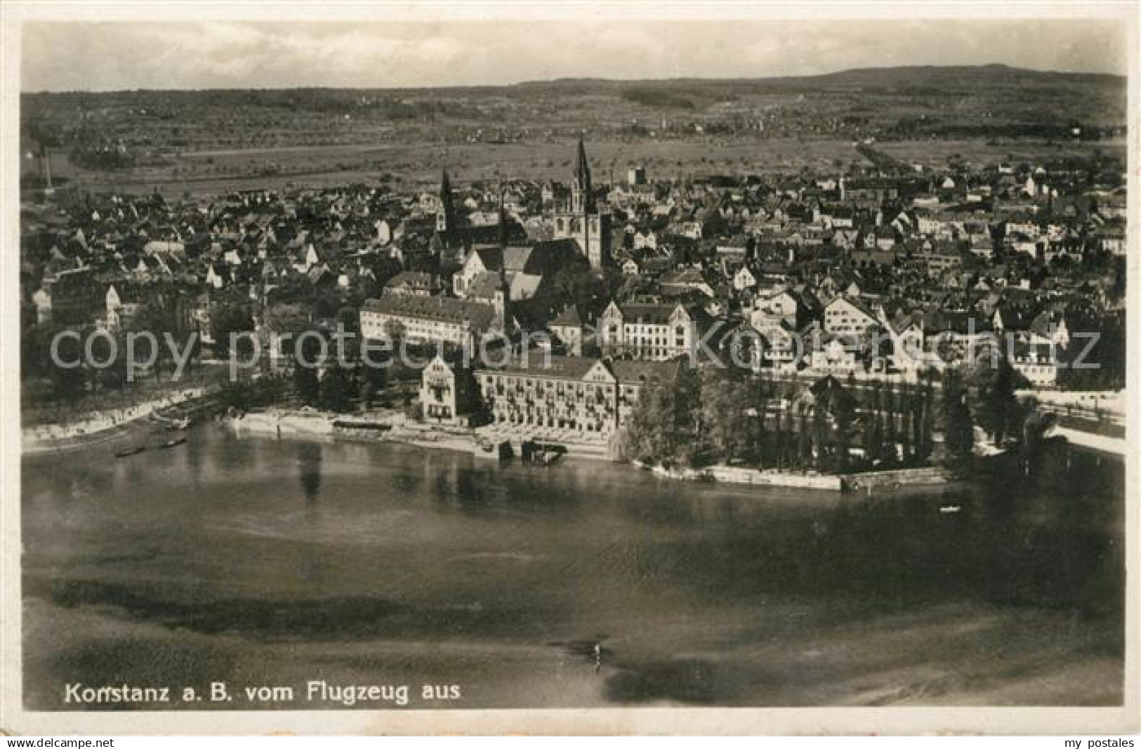 73096199 Konstanz Bodensee Fliegeraufnahme Konstanz