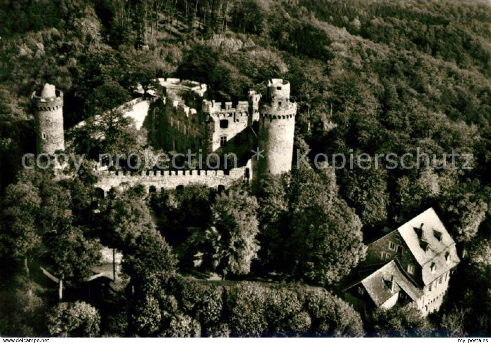 73102002 Schloss Auerbach Fliegeraufnahme Auerbach