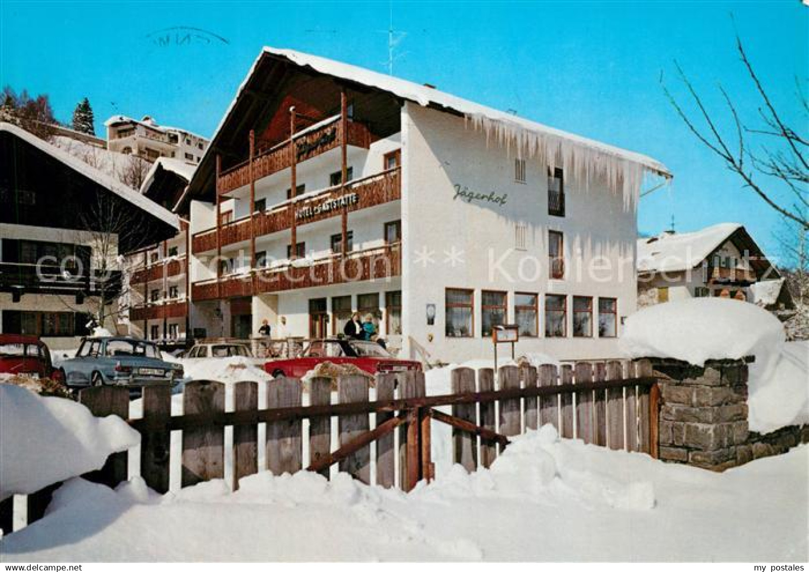 73109314 Mittenwald Bayern Hotel Jaegerhof Winteraufnahme Mittenwald