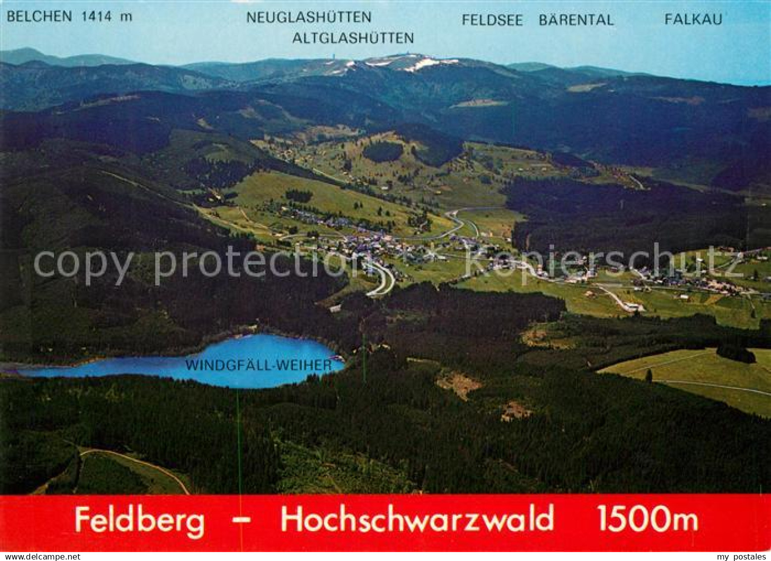 73109322 Feldberg Schwarzwald Fliegeraufnahme Panorama Belchen Feldberg