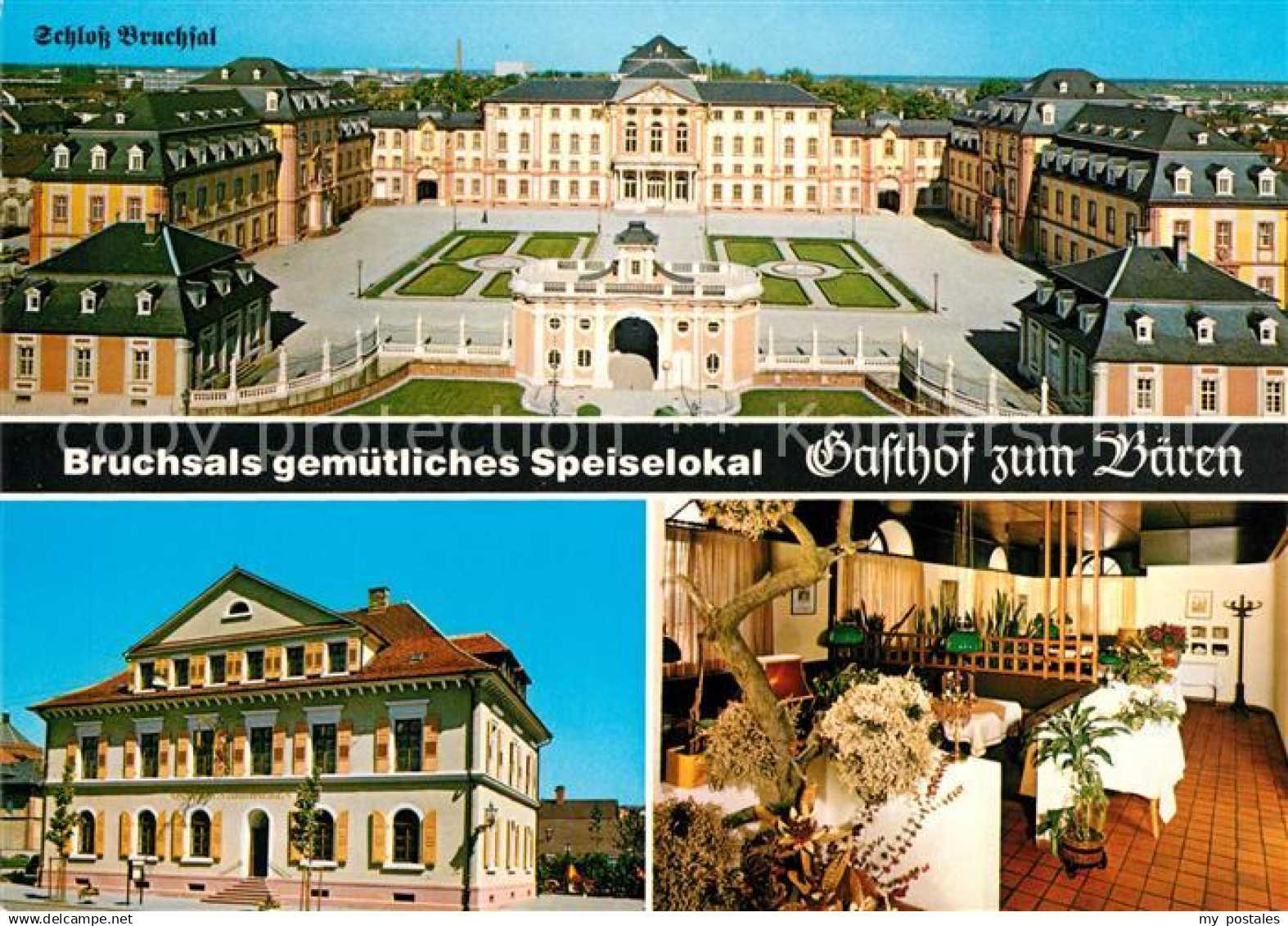 73116158 Bruchsal Gasthof Baeren Schloss  Bruchsal