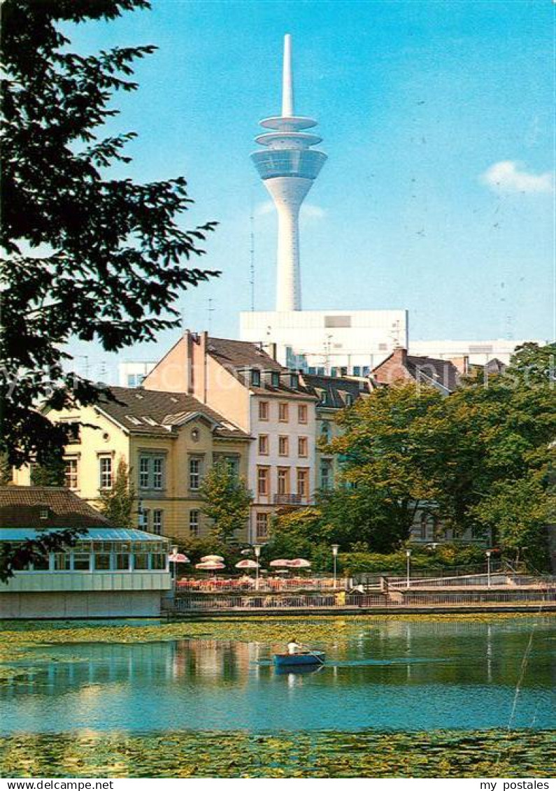 73117118 Duesseldorf Schwanenspiegel Fernmeldeturm Duesseldorf