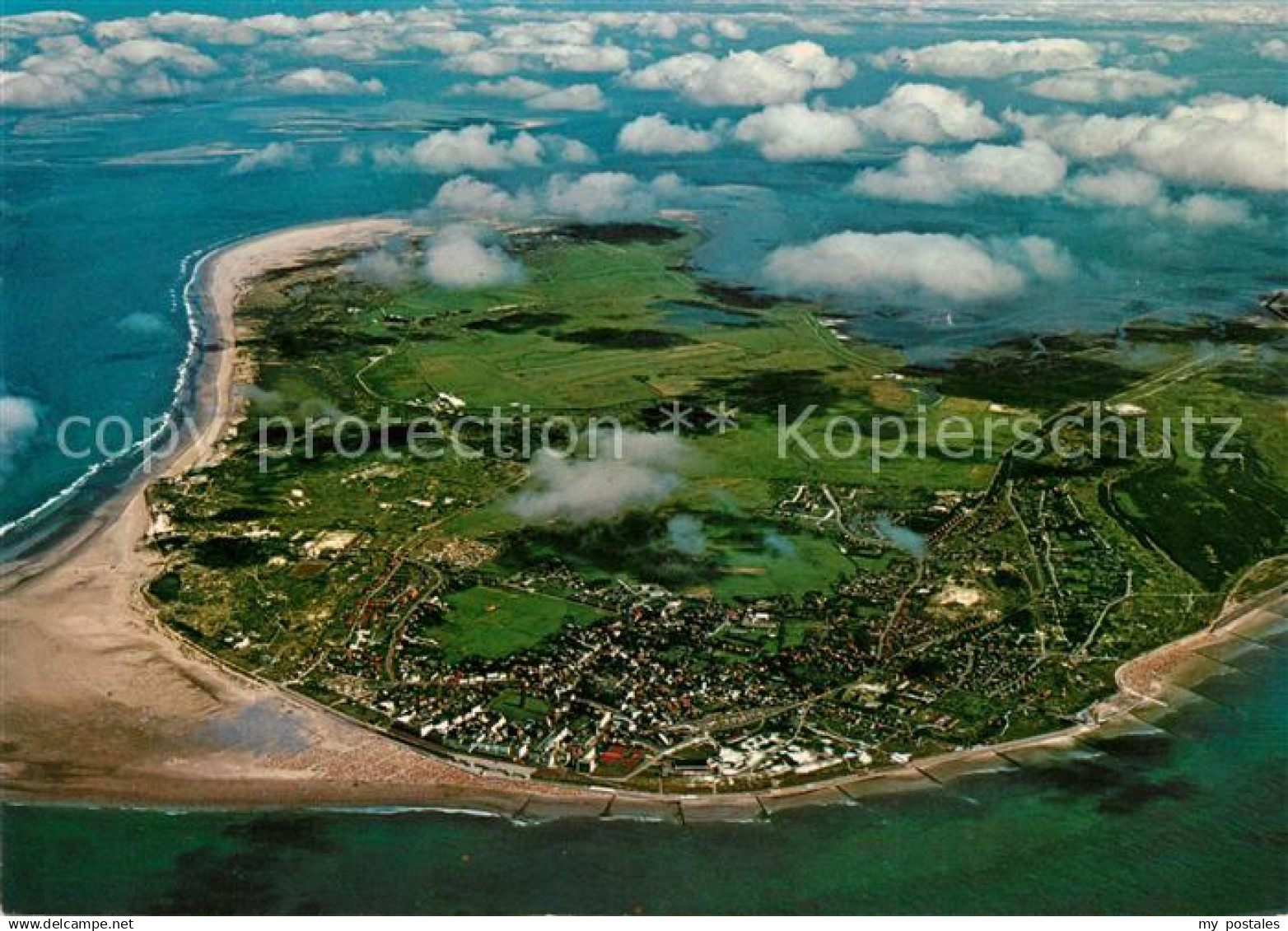 73121391 Borkum Nordseebad Fliegeraufnahme Borkum