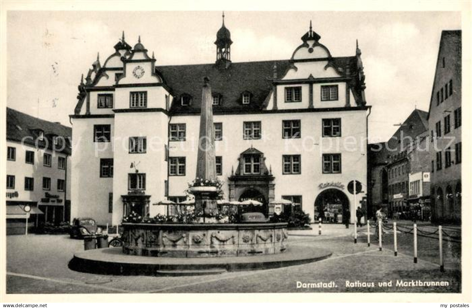 73121520 Darmstadt Rathaus Marktbrunnen Darmstadt