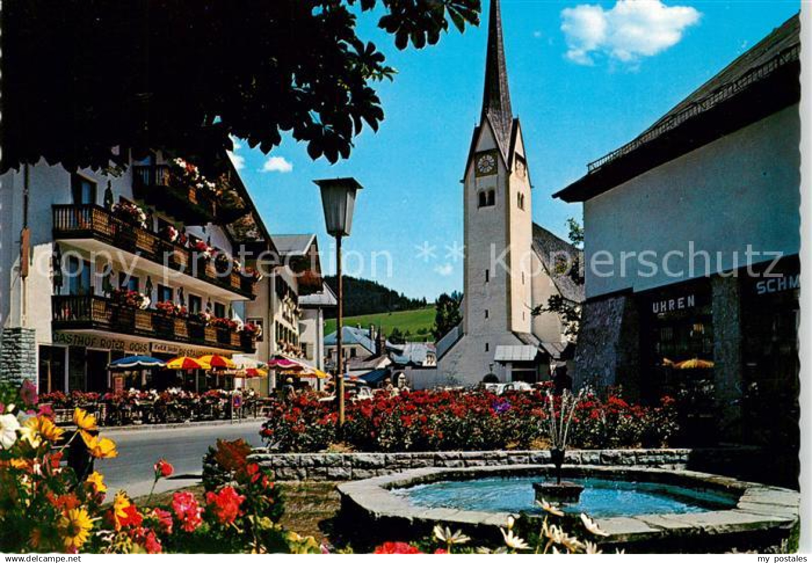 73122333 Abtenau Kirche Brunnen Abtenau