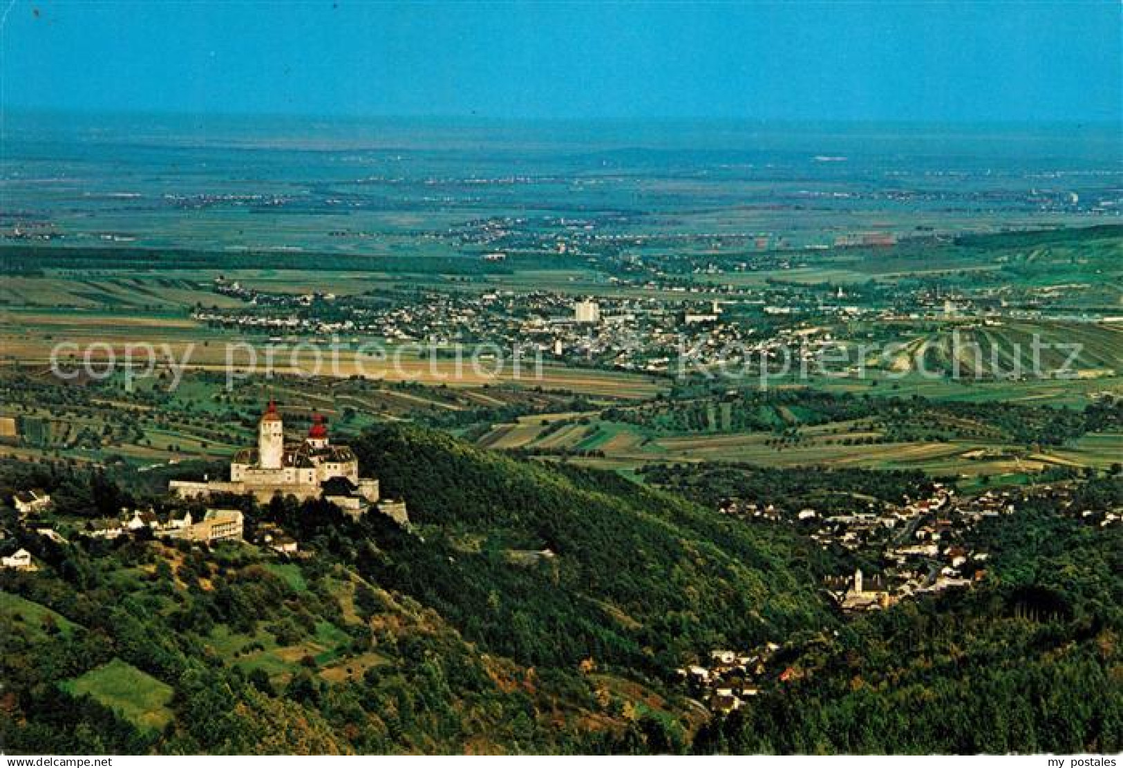 73123445 Burgenland Oesterreich Blick vom Rosaliengebirge Burgenland Oesterreich