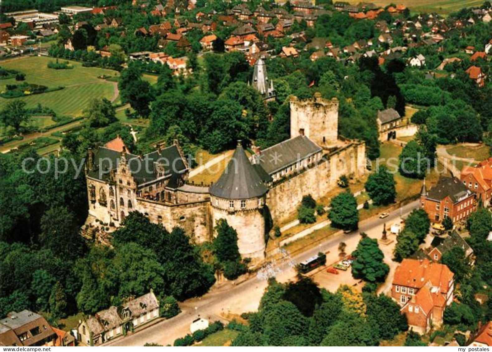 73124317 Bad Bentheim Fliegeraufnahme Schloss Bentheim Bad Bentheim