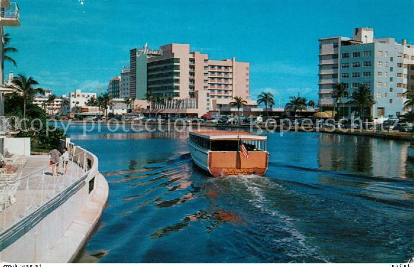 73130804 Miami Beach Lake Pancoast sightseeing boat Algiers Hotel