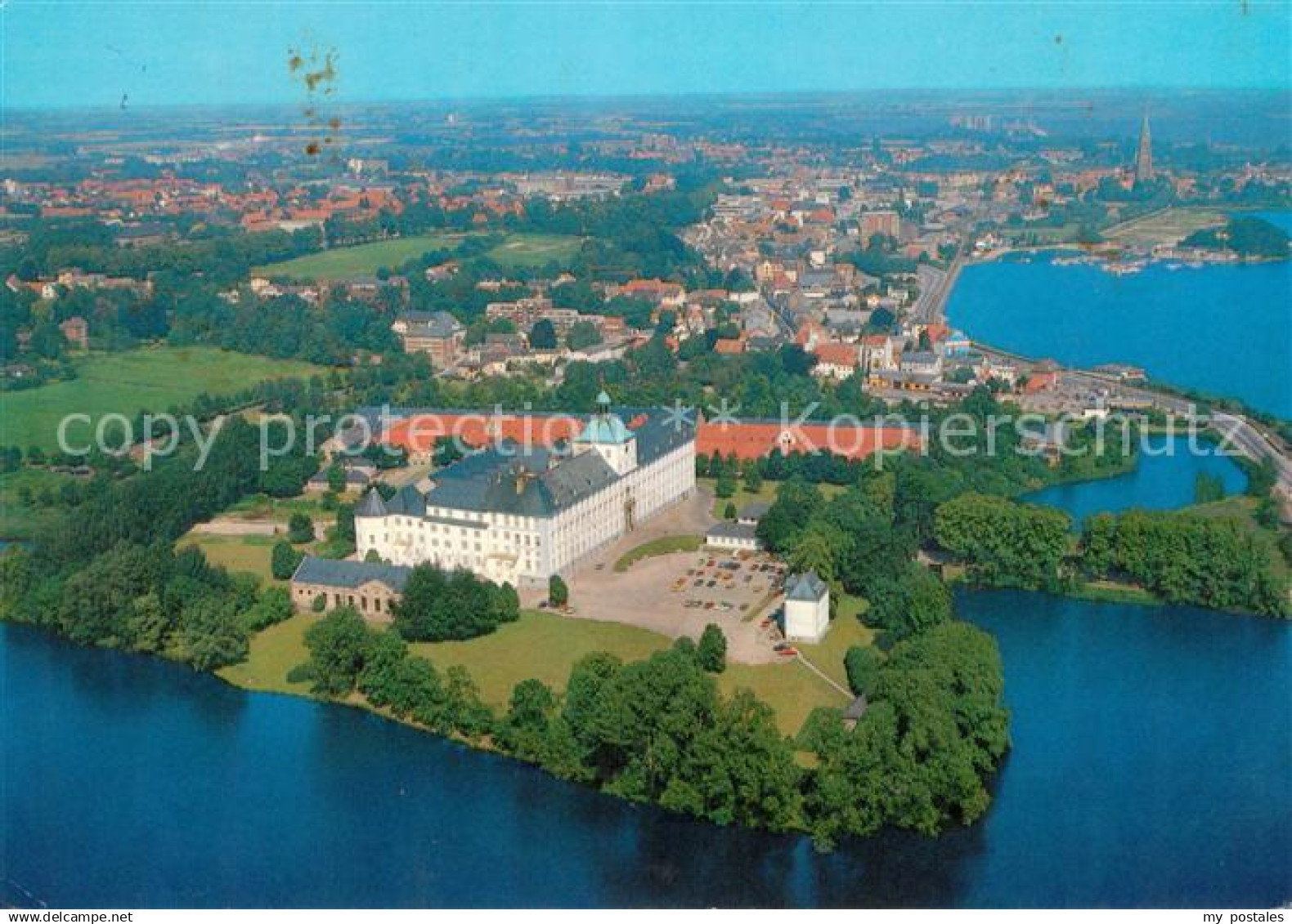 73134848 Schleswig Holstein Schloss Gottorf Fliegeraufnahme  Schleswig