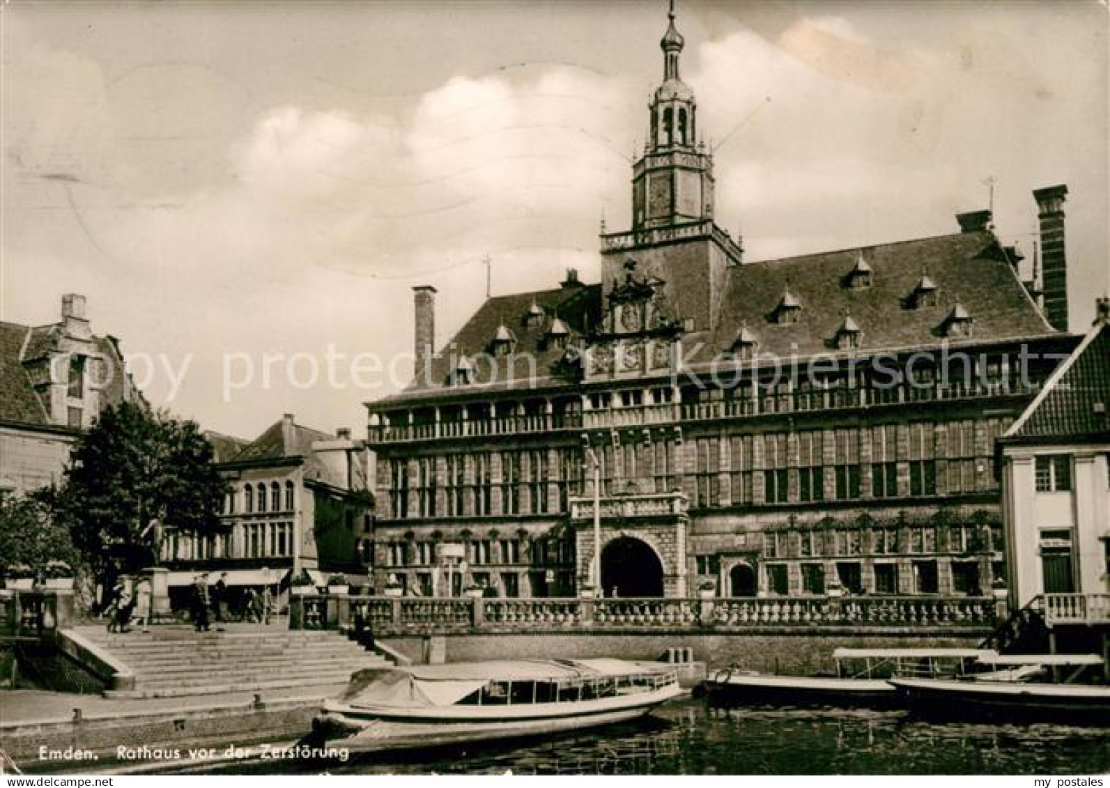 73136777 Emden Ostfriesland Rathaus vor der Zerstoerung Repro Emden Ostfriesland