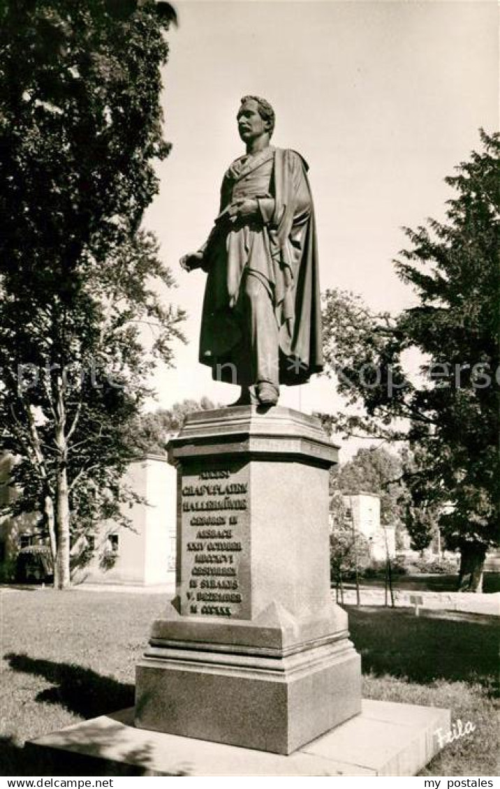 73150886 Ansbach Mittelfranken Platen Denkmal Statue Ansbach Mittelfranken