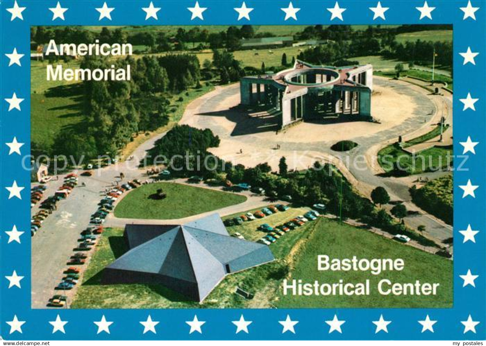 73161266 Bastogne Liege American Memorial Fliegeraufnahme Bastogne