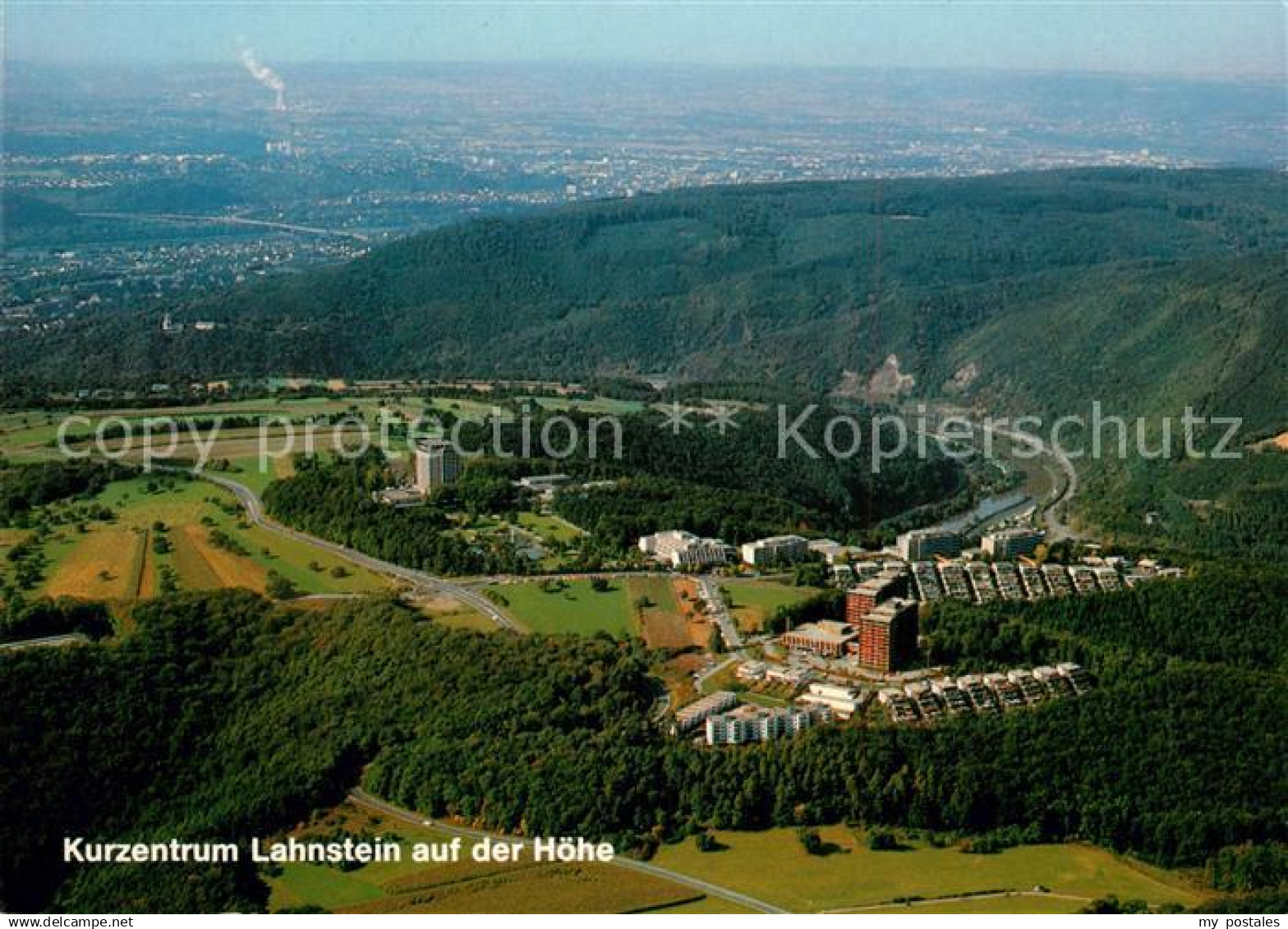 73165615 Lahnstein Kurzentrum Lahnstein auf der Hoehe Fliegeraufnahme