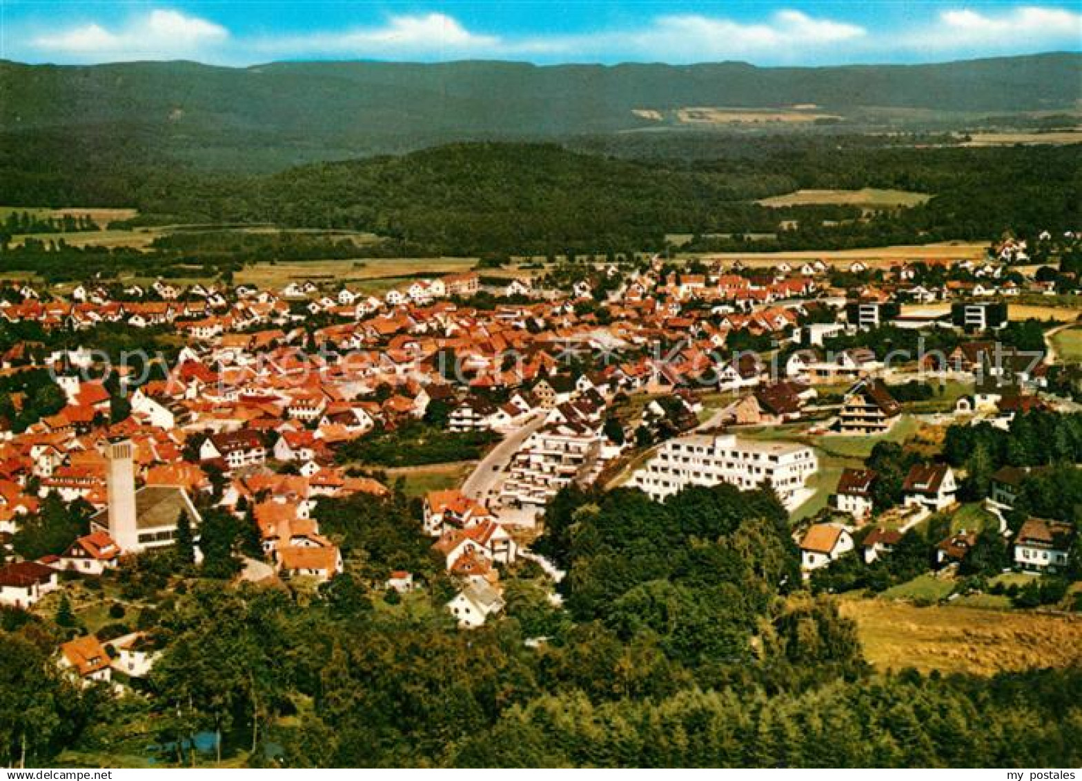 73166767 Sachsa Harz Bad Fliegeraufnahme Kirche Bad Sachsa