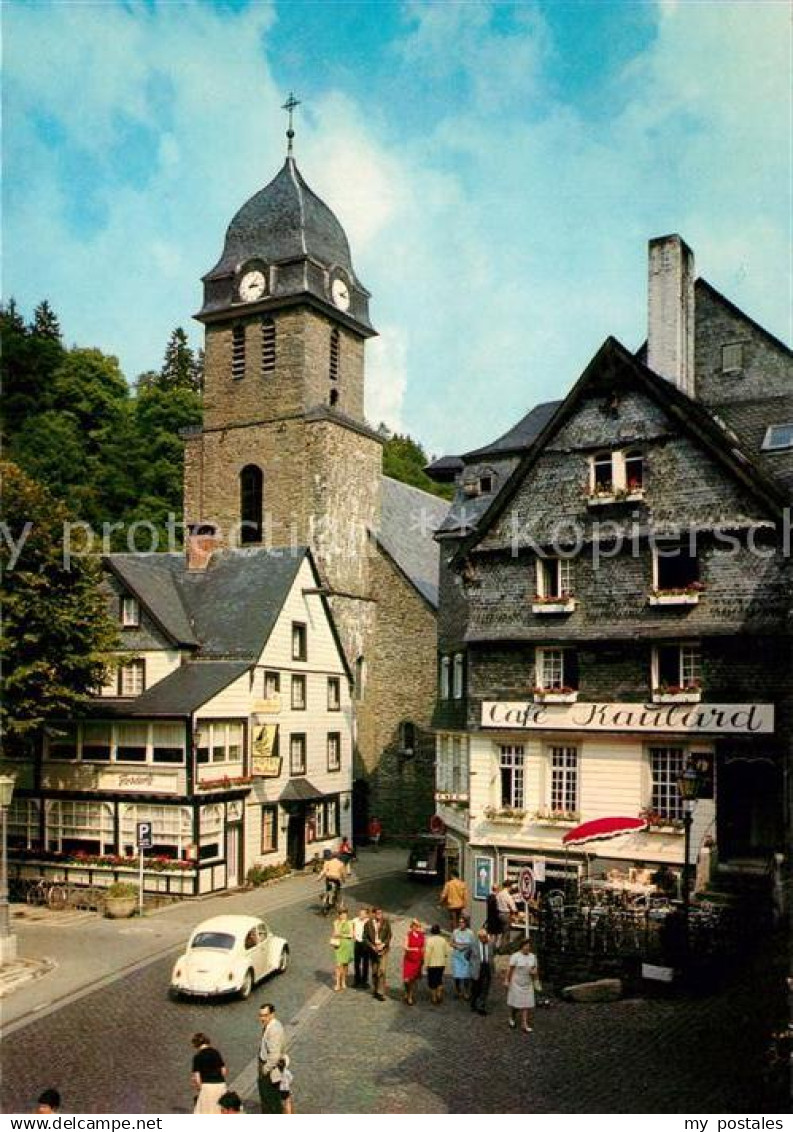 73180081 Monschau Markt Aukirche Monschau